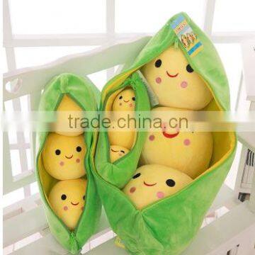 Wholesale Custom Sew Custom Peas Plush Emoji Pillow Stuffed Toys, Custom Whatsapp Emoji Pillow