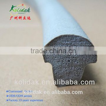 T shape Gray PVC foam seal strip