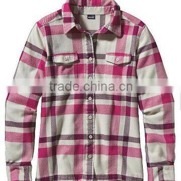 Women's Scotch Plaid Shirt Ladies Red/ Green/black Check Flannel Shirts for Christmas photo-5