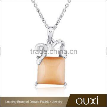 OUXI retail new design fashion 18k gold plated sugar pendant necklace 11400-1