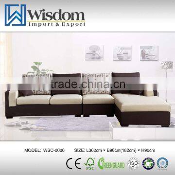 Special 2015 New Fabric Corner Canton Fair Modular Sofa Fabric