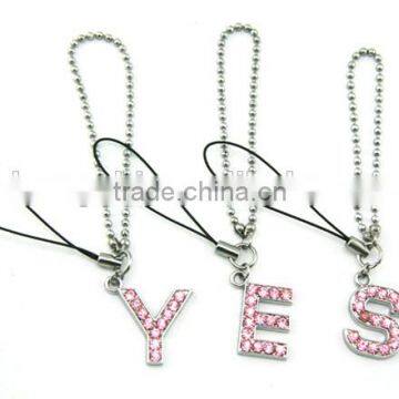 Newly Arrival Alphabet Mobile Phone Straps Wholesale