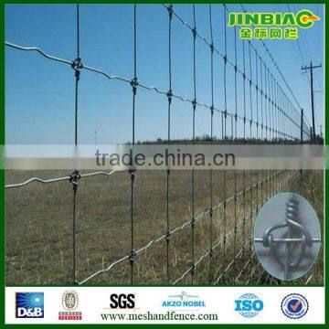 Galvanized hinge joint fence for animal breeding