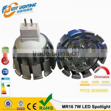 Chrome 3.5w 350lm 24smd 5050 Ra80 2700k 220v Gu10 Led Spotlight Dimmable photo-6