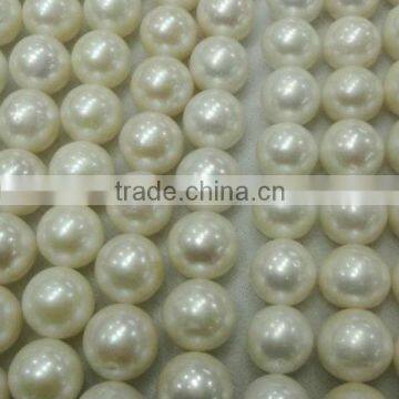 11.5-12.5mm round white freshwater pearl loose strand wholesale