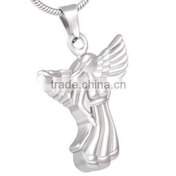 SRP8127 Wholesale Jewelry Stainless Steel Cremation Guardian Angel Ashes Pendant