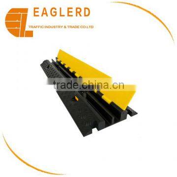 Two-channel rubber cable protector