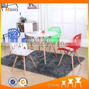 China Wholesale Modern Furniture Economic Plastic Wooden Dining Chair