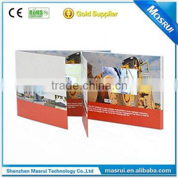 2.4''/2.8''/4.3'/5"/7'/10'' TFT LCD Christmas greeting card/lcd video Christmas booklet/video Christmas card