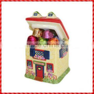 High quality ceramic house Edible Arrangement Vase