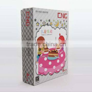 High quality plastic tray inner cardboard paper packing tableware box (table-knife)