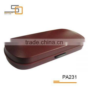 Burgundy Plastic Glasses Case