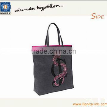 2015 Western tote bags & Fashion felt material shoulder bag & Women's bag