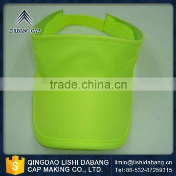 Advanced equipments made wholesale 100%cotton breathable sun visor cap