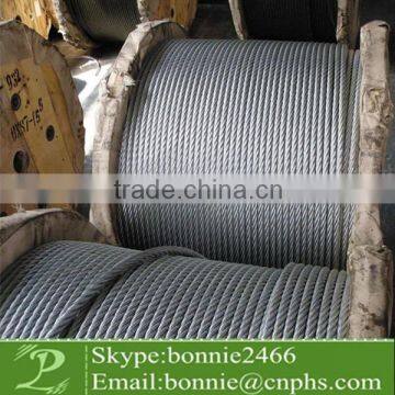 galvanized steel wire rope,6x19+IWS