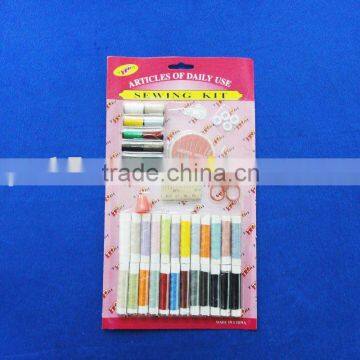 sewing thread kit in blister card