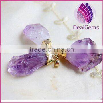 Natural rough Amethyst Pendant