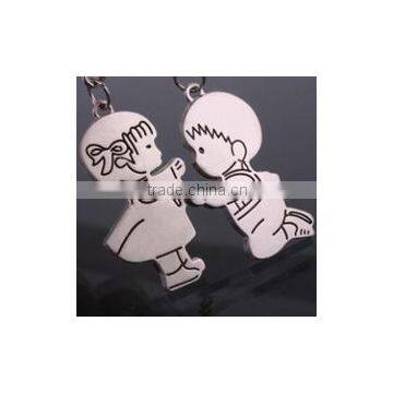 High-quality New Product HX-7216-2 Round photo Printed Love Metal Detector Keychain