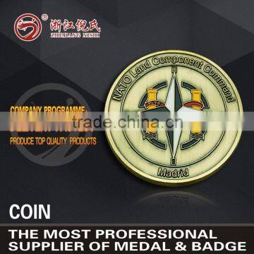 2015 Factory customed cheap tourist souvenir coins