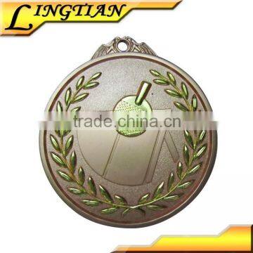 table tennis custom metal gold sport medal