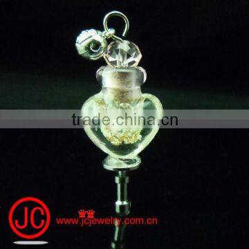 2013 New Fashion Heart Shaped Perfume Bottle Dustproof Earphone Jack Plug
