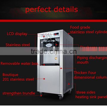 industrial ice cream making machines with 3 flavors and imported Italy compressor