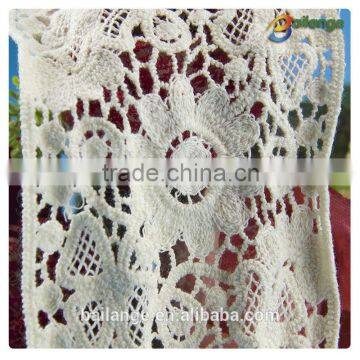 China manufacturer High quality Embroidered Chemical wedding veil lace for garment