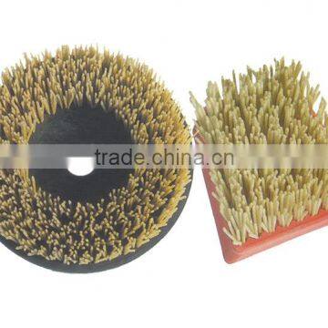 Frankfurt Antique Brush Leather finishing effect for Stone, Diamond Abrasive Brush for Stone, Frankfurt and Round Leather Brush