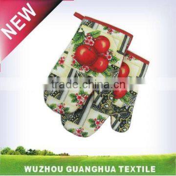 T/C oven mitts, printed oven mitts