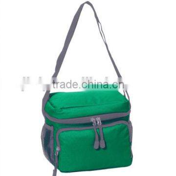 Green & Grey Insulated Cooler School Work Tote Lunch Bag