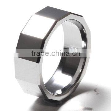 10MM special facet cut Tungsten Ring blank Tungsten Rings wedding band for men