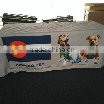 Whosale Polyester Rectangular Type Table Cover With Logo photo-6