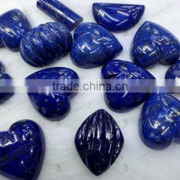 Loose gemstone Lapis lazuli cabochon(Heart shaped,Pumpkin shaped)