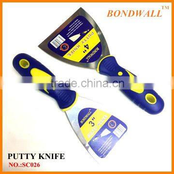 carbon steel drywall putty knife for building construction tools double color handle