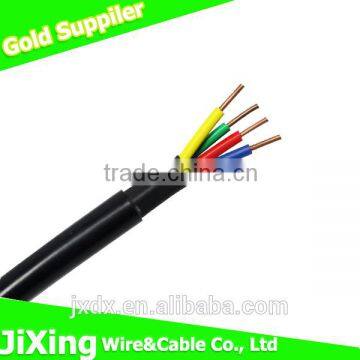 rvv double PVC Cover copper conductor multi core Flexible Cable