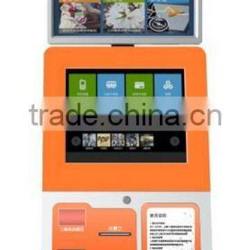 19" floor stand touch kiosk vendor machine for passenger ticket, Automatic Ticket Issuing Machine