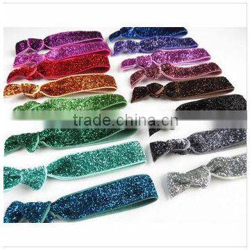 Fashion Glitter Elastic Lace Trim for Headband as Hair Accessories