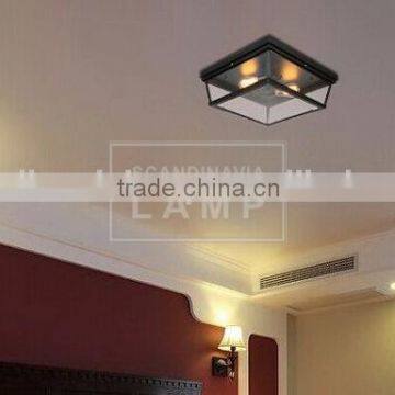 Manufature American Minimalist Bedroom Ceiling Retro Industrial Wind Corridor Balcony Porch Lights Iron Staircase Ceiling Lamp photo-5