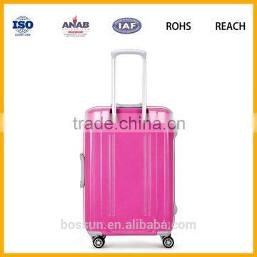 New Dasign Women and Men Bright Color Trolley Handle PC Travel Luggage photo-4
