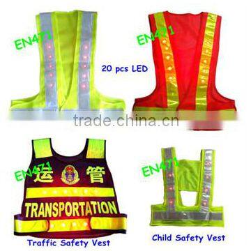 LED Reflective Safety Vest