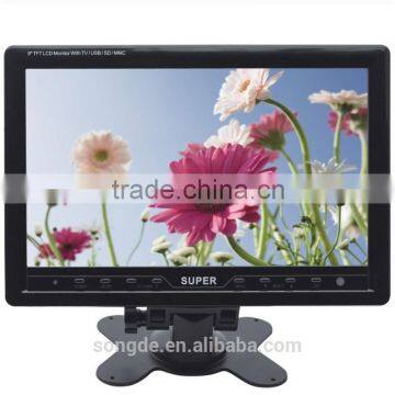 New stand alone dual image lcd mini car monitor with FM/IR/USB/SD