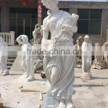 Hand Carved Female Garden Statues photo-2