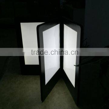 4 sheets illuminated led menu led menu board