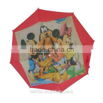 Kids rain cartoon picture custom design umbrella