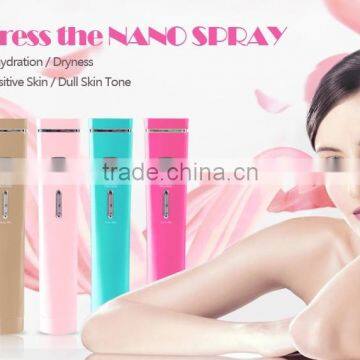 Mini Beauty Instrument Portable Nano Mist Spray With Massager Facial Steamer photo-4