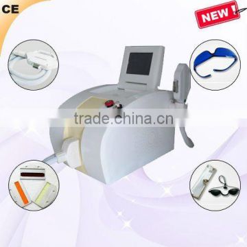 Portable combining machine of IPL hair removal machine and RF skin care machine