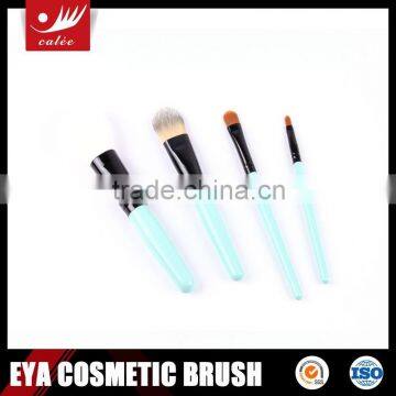 Practical mini 4pcs cosmetic brush set,different colors are welcomed