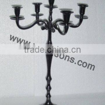 Jet Black Candelabra For Party Used And Weddings Decorations photo-2
