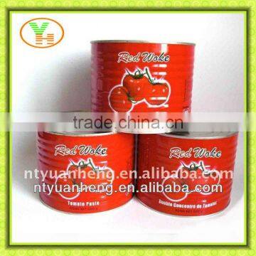 2200g canned tomato sauce 28-30%brix sell to africa market