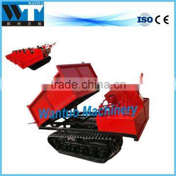 Self-loading truck farm trailer for garden farm tractor trailer